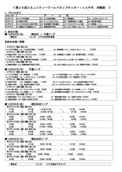 試合日程