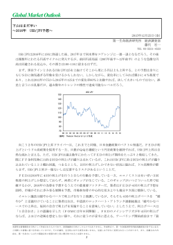 下山はまだ早い ～2016年 USD/JPY予想～ 藤代 宏一