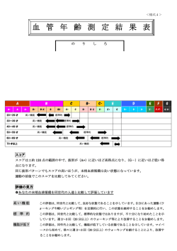 様式4 血管年齢測定結果表（104.53 KB）