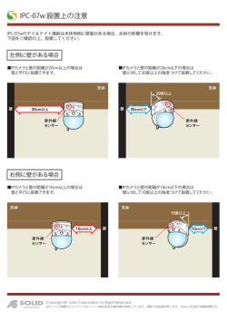 IPC-07w設置上の注意