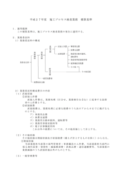 （施工プロセス検査業務）積算基準（PDF形式176KB）