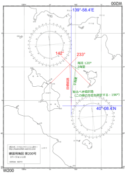 解答例（海図の記入）を見る - 2馬力ボートでロックフィッシュ釣り！