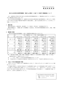 地方公共団体定員管理調査（H27.4.1現在）に基づく川崎市の職員数
