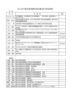 出席者名簿（PDF：81KB）