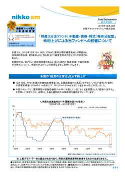 米利上げによる当ファンドへの影響について