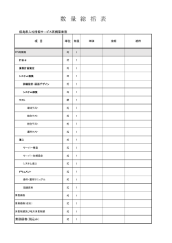 （数量総括表）.