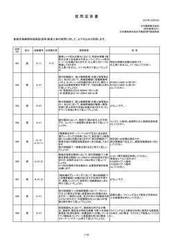 質問回答書 - 日本郵政
