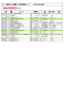 学外就活イベント情報12月末 27年