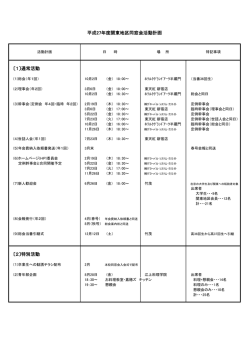 H23〜H27活動報告計画 - KAHOKANTO.NET