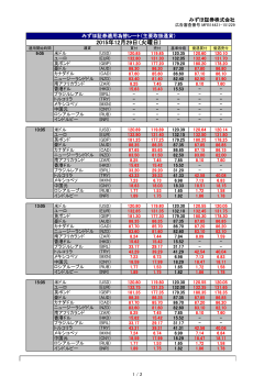 みずほ証券適用為替レート 主要取扱通貨（PDF/156KB）