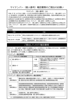マイナンバー（個人番号）