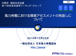 一般社団法人日本風力発電協会 提出資料（PDF形式：1124KB）