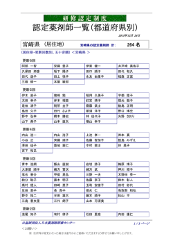 宮崎県 - 日本薬剤師研修センター