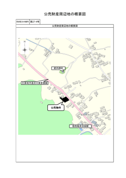 公売財産周辺地の概要図