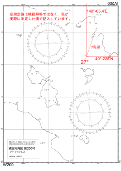 解答例（海図の記入）を見る - 2馬力ボートでロックフィッシュ釣り！