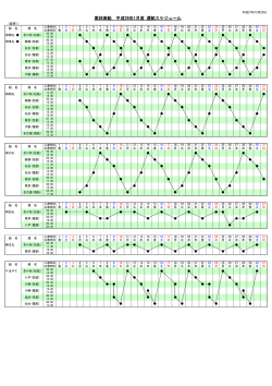 平成28年1月度運航スケジュール(変更1)