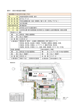 資料1 （委託対象施設の概要） 施設概要（平成29年6月竣工