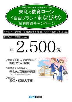 東和の教育ローン