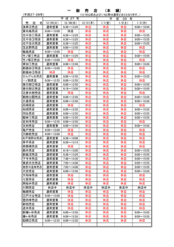 一 般 売 店 （本 線）