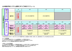 公共施設予約システム変更に伴うご利用スケジュール（PDF:46 KB）
