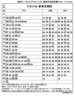 三矢小台・新東京病院