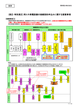 再エネ発電設備の系統連系申込に関する留意事項[PDF