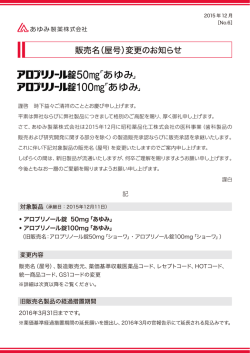 販売名（屋号）変更のお知らせ