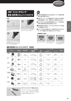 3M&trade; スコッチロック&trade; 通信・信号用Uエレメントコネクタ