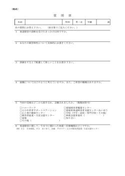 質問票（PDF：86KB）