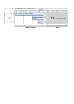 （施設利用可能期間） （工事期間）