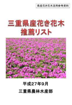 表紙 - 三重県