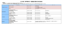 一般登録日程表 ［PDF 79KB］