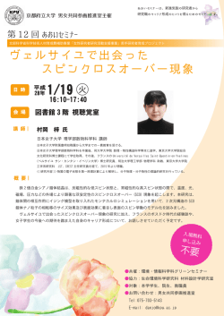 ヴェルサイユで出会った 1/19 スピンクロスオーバー現象