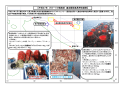 【平成27年 オホーツク海海域 違法敷設漁具押収結果】