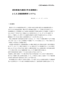 表面速度計測説明（1997計装） - （株）CEDシステム 防災監視システム