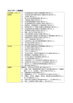 文化スポーツ振興部 [PDFファイル／135KB]