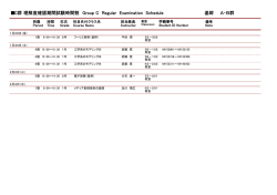 Group C School of Fundamental Science and Engineering