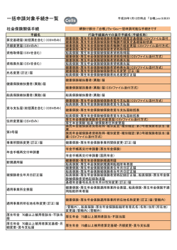 e-Gov一括申請可能手続一覧