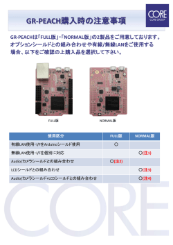 GR-PEACH購入時の注意事項