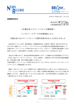 ＜交通広告とスマートフォンの親和性＞