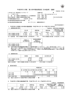 2016年5月期 第2四半期決算短信(PDF File／320KB)