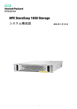 HPE StoreEasy 1850 Storageシステム構成図