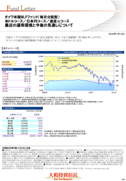 （毎月分配型）【最近の運用環境と今後の見通しについて】