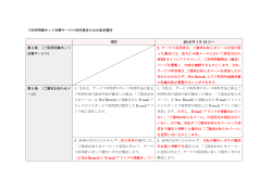 ご利用明細ネット切替サービス利用規定の主な改定箇所