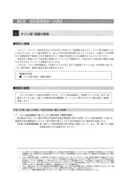 フロン2, ハロン3, 四塩化炭素などが大気中に排出されて成層圏