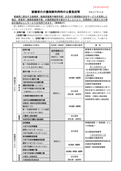 被爆者の介護保険利用時の公費負担等 平成 27年 4 月