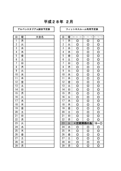 平成28年 2月