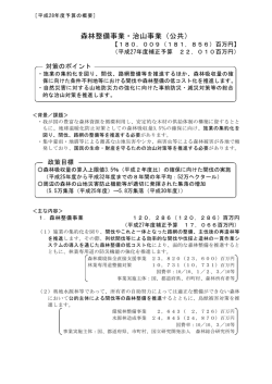 林野公共事業の概要（PDF：1427KB）