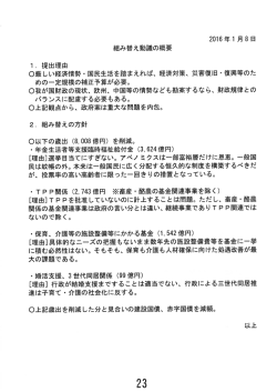 20ー6年ー月8日 組み替え動議の概要 ー. 提出理由 〇厳しい経済情勢