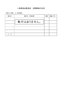 （平成23年度 3／四半期分）※執行実績なし [PDFファイル／68KB]